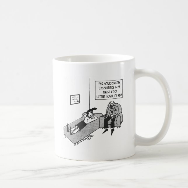 Psychiatrist’s Fee Schedule Coffee Mug (Right)