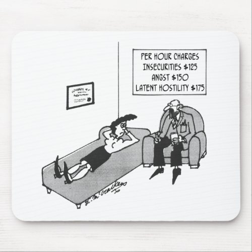 Psychiatrists Fee Schedule Mouse Pad