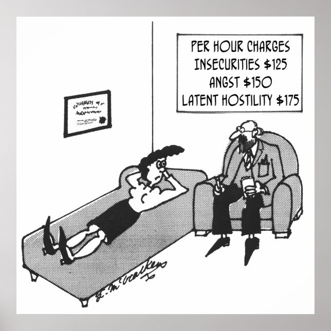 Psychiatrist’s Fee Schedule Poster (Front)