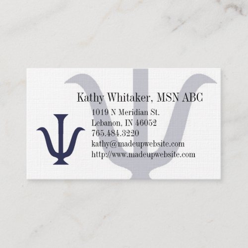 Psychiatry Appointment Card Business Card Template