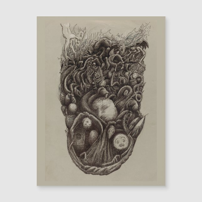 Psychic Assault, Magnetic Card (Front)