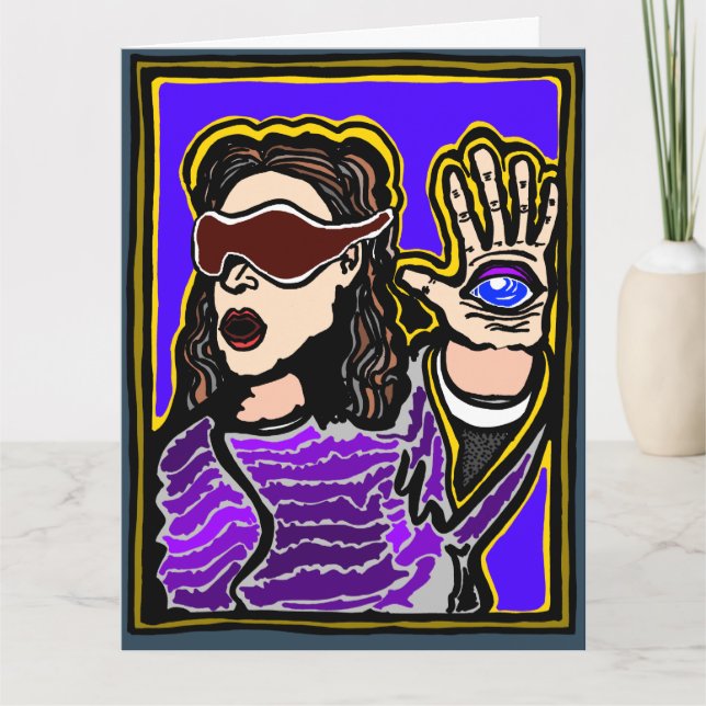 Psychic birthday card by ParanormalPrints (Front)