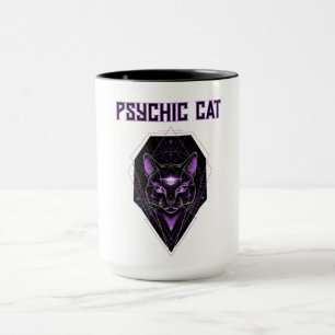 Psychic Black Cat Halloween Tri-Blend Shirt Mug