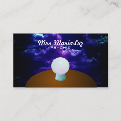 Customizable Psychic Business Cards