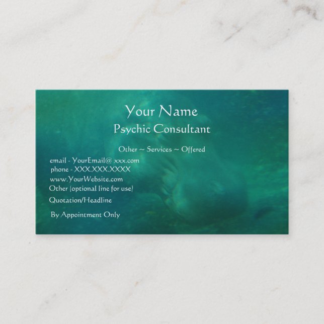 Psychic Consultant - business card template (Front)