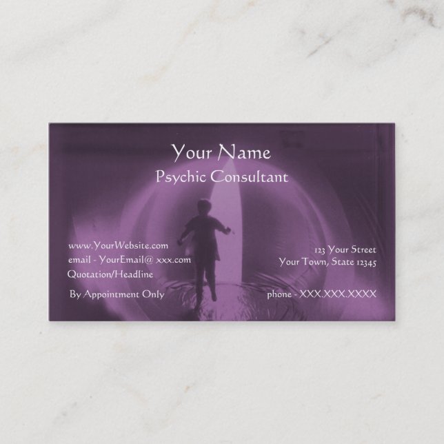 Psychic Consultant - business card template (Front)