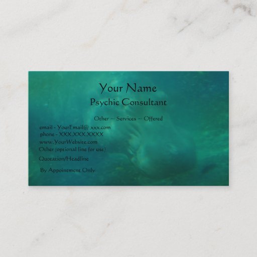 Customizable Psychic Consultant - business card template