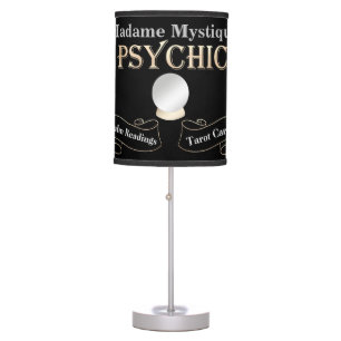 Psychic Crystal Ball Gold and Black Table Lamp