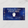 Psychic Crystal Ball Gold and Blue Business Card