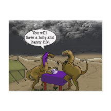 Psychic Dinosaur Fortune Teller Cartoon