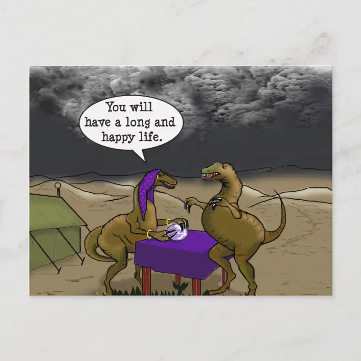 Psychic Dinosaur Postcard | Zazzle