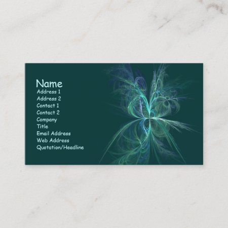 Psychic Energy Fractal Business Card