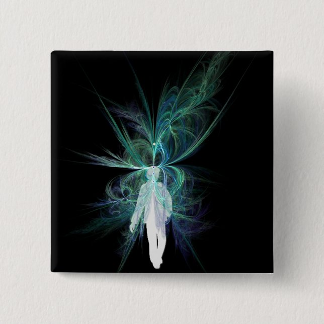 Psychic Energy Pinback Button (Front)