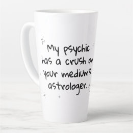 Psychic Medium Astrology latte mug