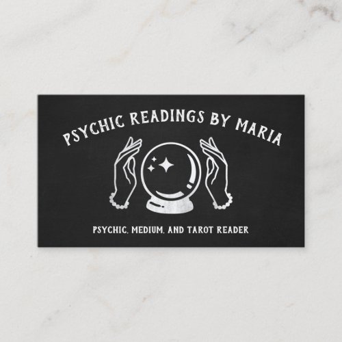 Psychic Medium Crystal Ball Business Card