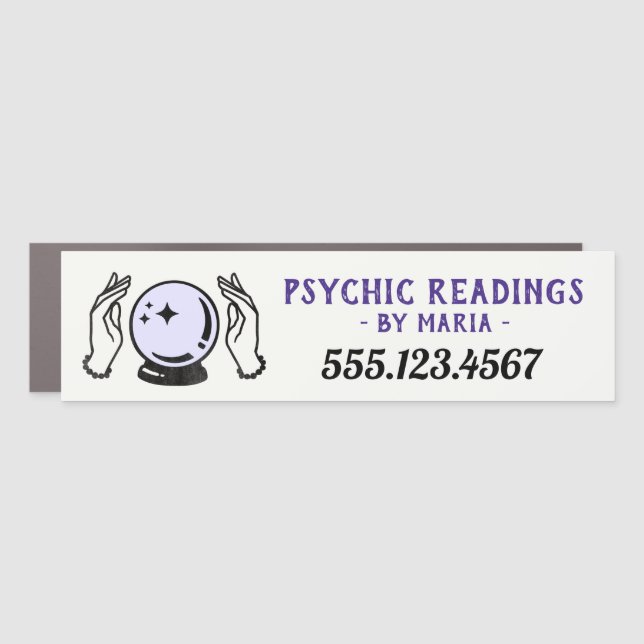 Psychic Medium Crystal Ball   Car Magnet (Front)