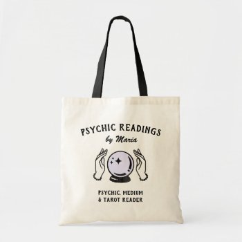 Psychic Medium Crystal Ball Tote Bag by sm_business_cards at Zazzle