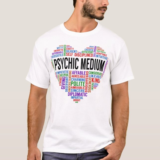 Psychic Medium Heart T-Shirt (Front)