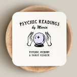 Psychic Medium Purple Crystal Ball Business Card<br><div class="desc">Two psychic medium hands surrounding a purple crystal ball</div>