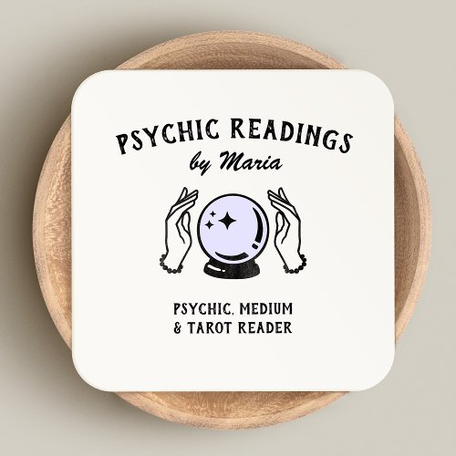 Psychic Medium Purple Crystal Ball Business Card