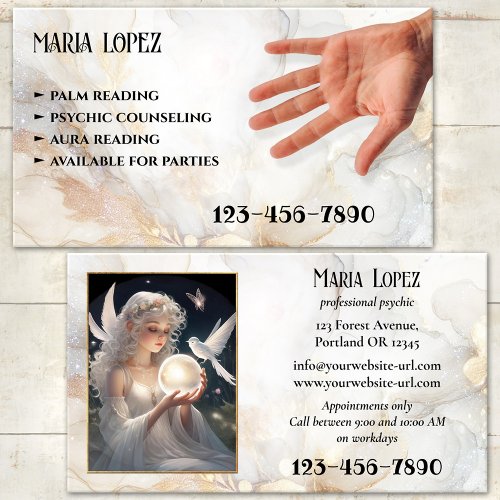 Psychic Palm or Aura Reader Photo Business Card