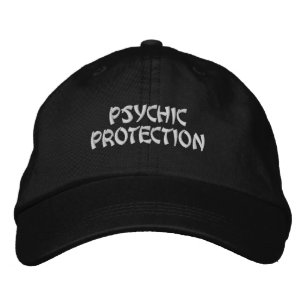 Psychic Protection Spiritual Black Embroidered Baseball Cap