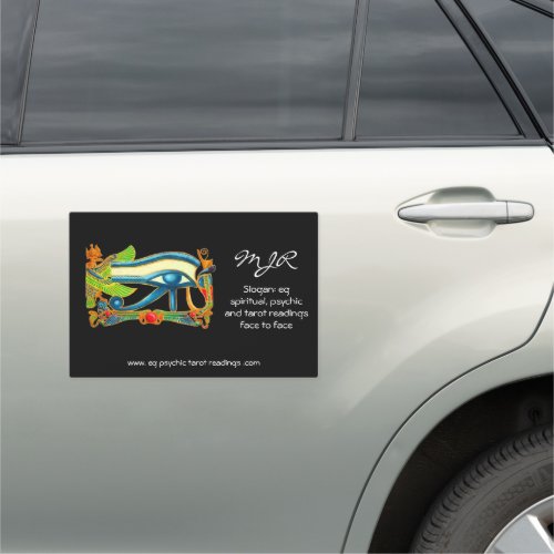 Psychic Reader with Mystic Eye of Horus logo Car Magnet