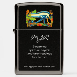 Psychic Reader with Mystic Eye of Horus logo Zippo Lighter