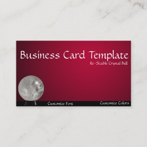 Psychic Readings Crystal Ball Business Card