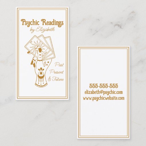 Psychic Tarot Reader Business Card | Zazzle