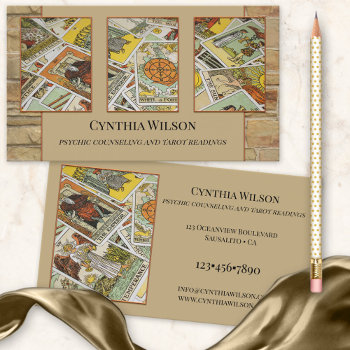 Psychic Tarot Reader Photo Business Card by sunnysites at Zazzle