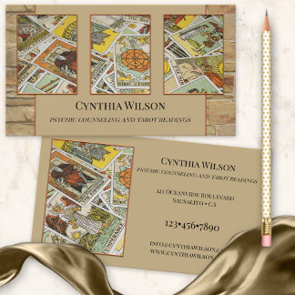 Psychic Tarot Reader Photo Business Card