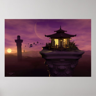 Psychic Watchtowers by J. Matthew Root Poster