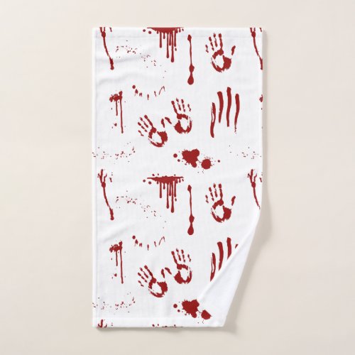 Psycho Bloodstains Blood Splatter Bloody Handprint Hand Towel