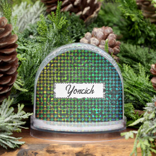 Psycho Checkers by Kenneth Yoncich Snow Globe