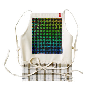 Psycho Checkers Zazzle HEART Apron