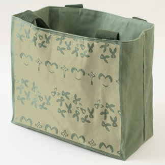 Psycho Easter Pattern colorful Tote