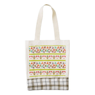 Psycho Easter Pattern colorful Zazzle HEART Tote Bag