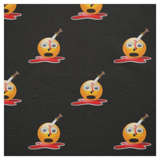 psycho emoji fabric