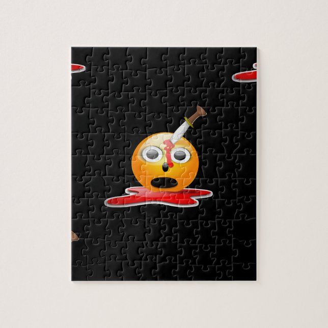 psycho emoji jigsaw puzzle (Vertical)