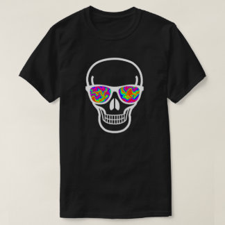 Psycho-eyed Geek Skull T-Shirt