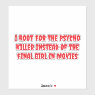 Psycho Killer Vs. Final Girl Sticker
