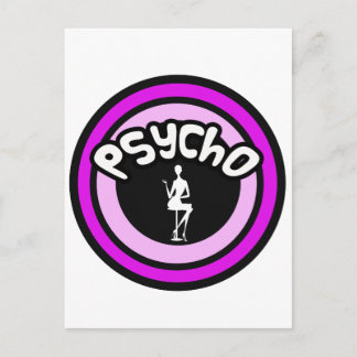Psycho Lady Postcard