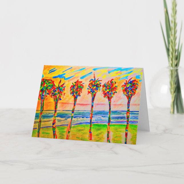 "Psycho Palms" Greeting Card (Front)