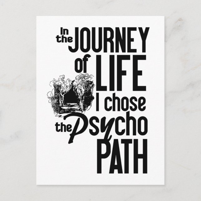 Psycho Path postcard (Front)