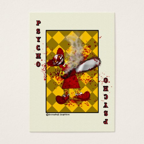 Psycho Playing Card Business Card
