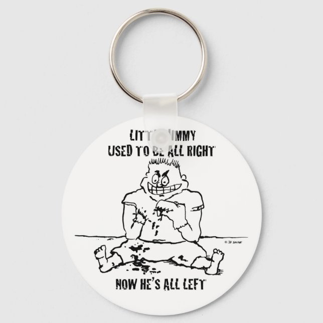 Psycho Puppet Kid Isn't All Right Keychain (Front)