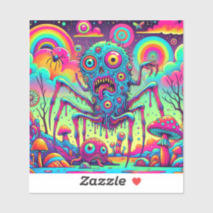 Psycho Rainbow Creep Sticker