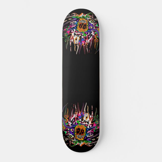 Psycho Skulls Skateboard Deck (Front)