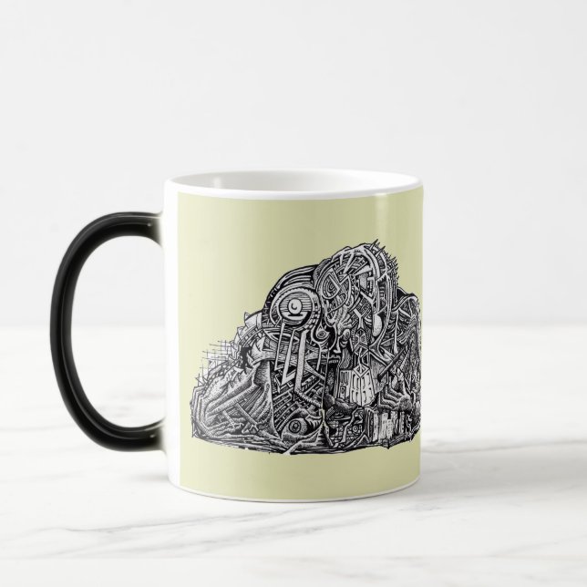 Psycho Warrior morphing mug (Left)